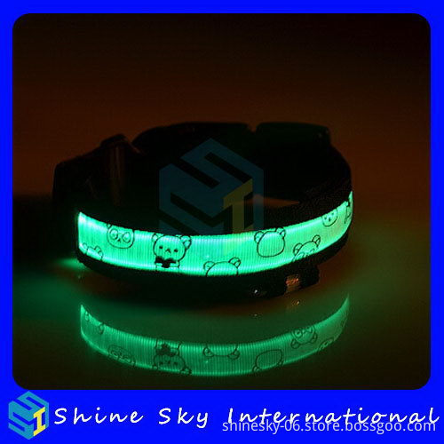 High Quality Hot Sale Flashing Led Sifted Dog Collar